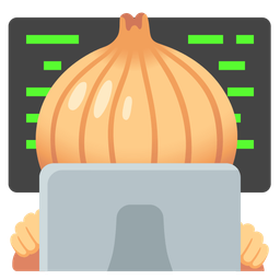 onion and laptop
