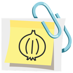 onion and linked paperclips