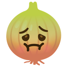 onion and nauseated face