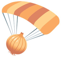onion and parachute