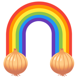 onion and rainbow