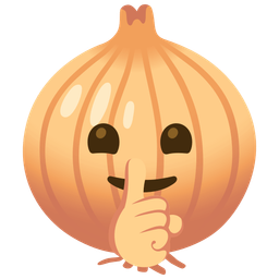 onion and shushing face