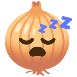 onion and sleeping face