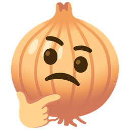 onion and thinking face