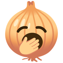 onion and yawning face
