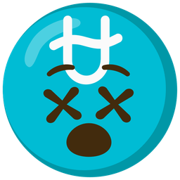 Ophiuchus and face with crossed-out eyes