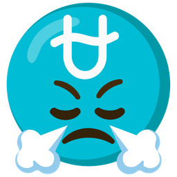 Ophiuchus and face with steam from nose