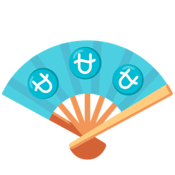 Ophiuchus and folding hand fan