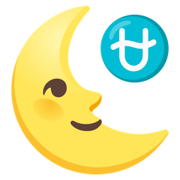 Ophiuchus and last quarter moon face