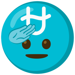 Ophiuchus and saluting face