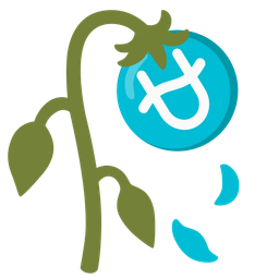 Ophiuchus and wilted flower