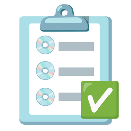 Optical disk and Check mark button