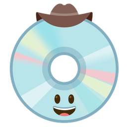 Optical disk and Cowboy hat face