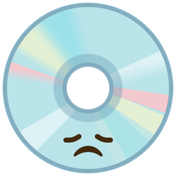 Optical disk and Disappointed face