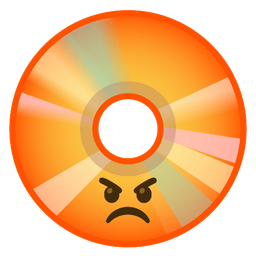 Optical disk and Enraged face