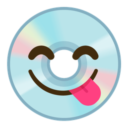 Optical disk and Face savoring food