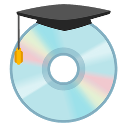 Optical disk and Graduation cap