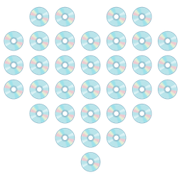 Optical disk and Heart suit