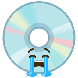 Optical disk and Loudly crying face