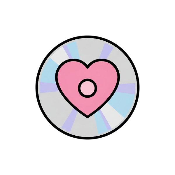 Optical disk and Pink heart