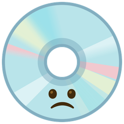 Optical disk and Slightly frowning face