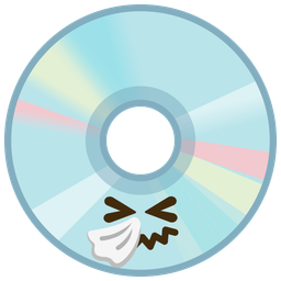 Optical disk and Sneezing face
