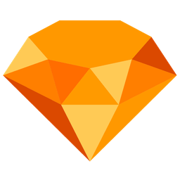 orange heart and gem stone