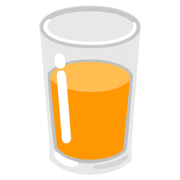 orange heart and glass of milk