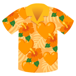 orange heart and hibiscus