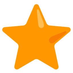 orange heart and star