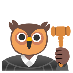 owl and balance scale