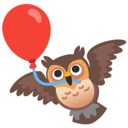 owl and balloon