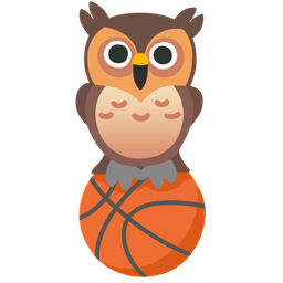 owl and basketball