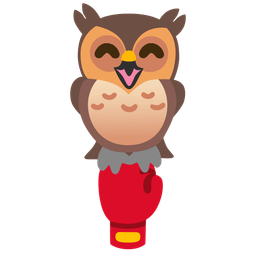 owl and boxing glove
