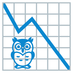 owl and chart decreasing