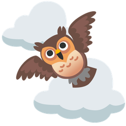 owl and cloud