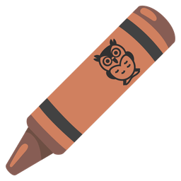 owl and crayon