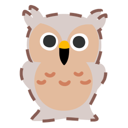 owl and dotted line face