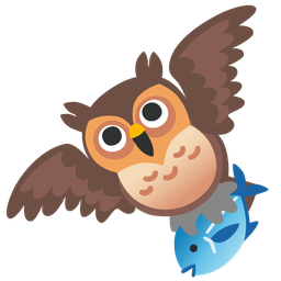 owl and fish