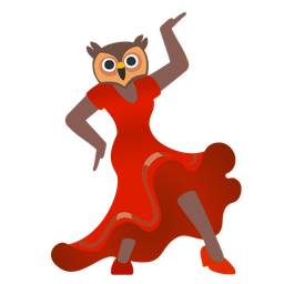 owl and high-heeled shoe