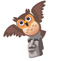 owl and moai