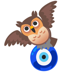 owl and nazar amulet