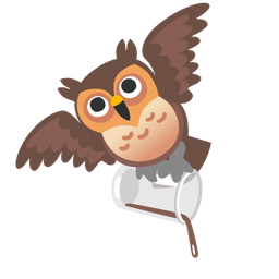 owl and pouring liquid