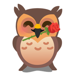 owl and rose