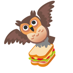 owl and sandwich