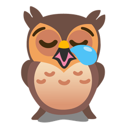 owl and sleepy face