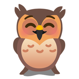 Owl and Smiling face