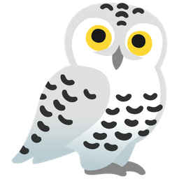 owl and snowman without snow