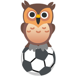 owl and soccer ball