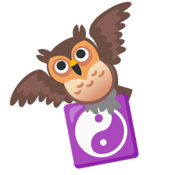 owl and yin yang